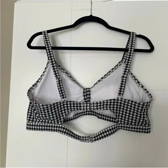 Size 18W Xhilaration Plaid Bikini Top - Picture 4 of 4